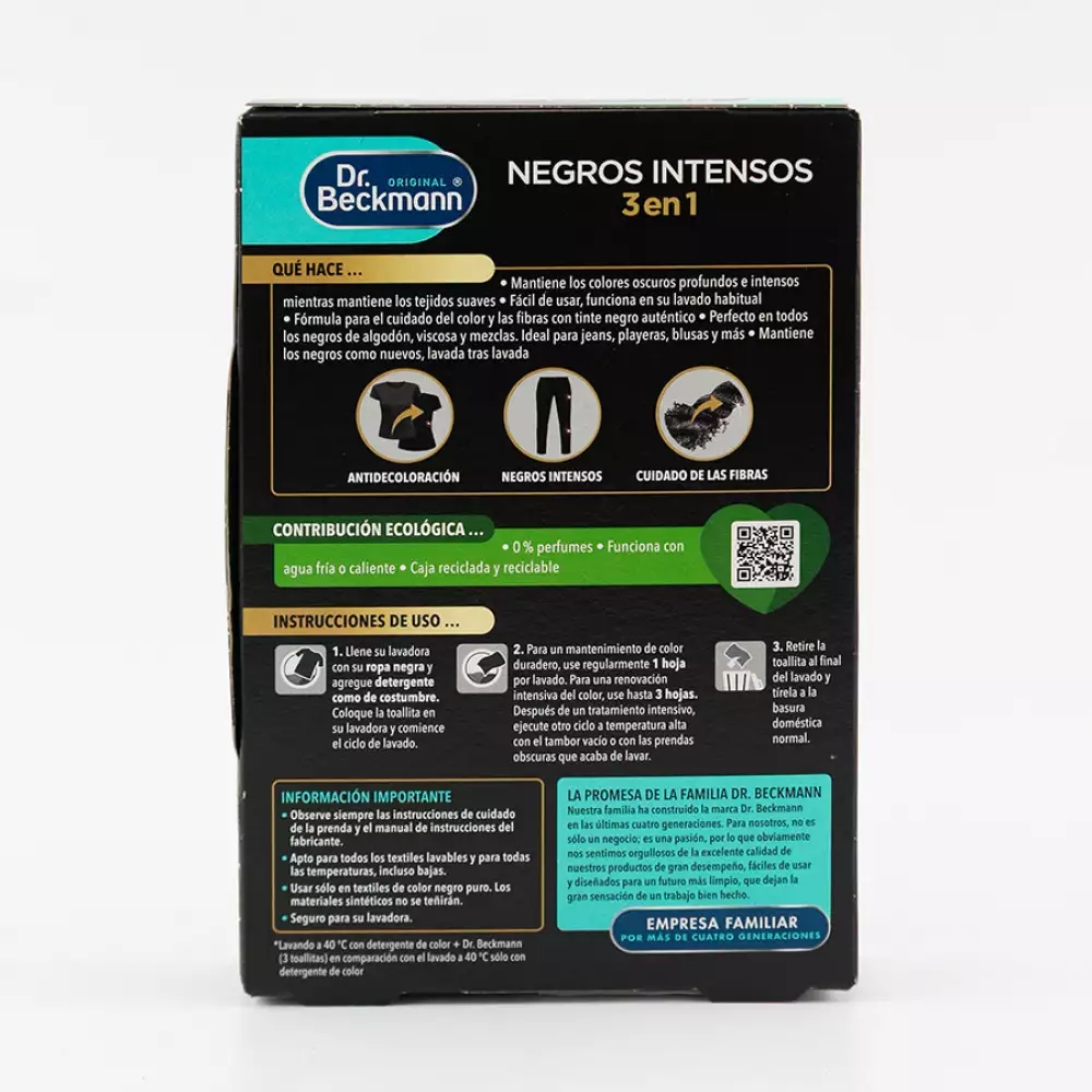 Tinte Dr. Beckmann 48418 Negros Intensos 11X17X3Cm 1 42 Gr 11X1