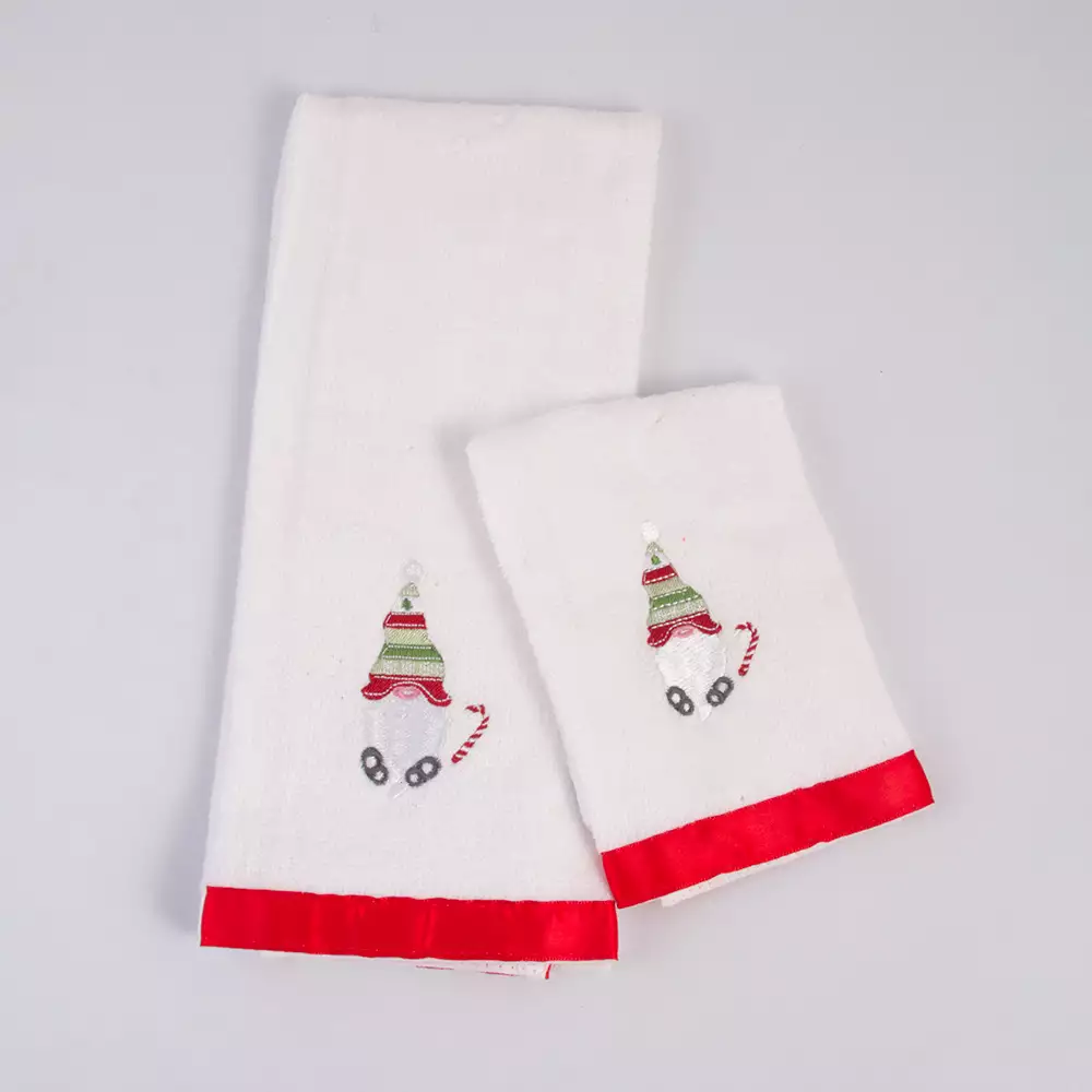 Toalla De Manos Miro Christmas Gnomo 30X61Cm Blanco Algodon 831