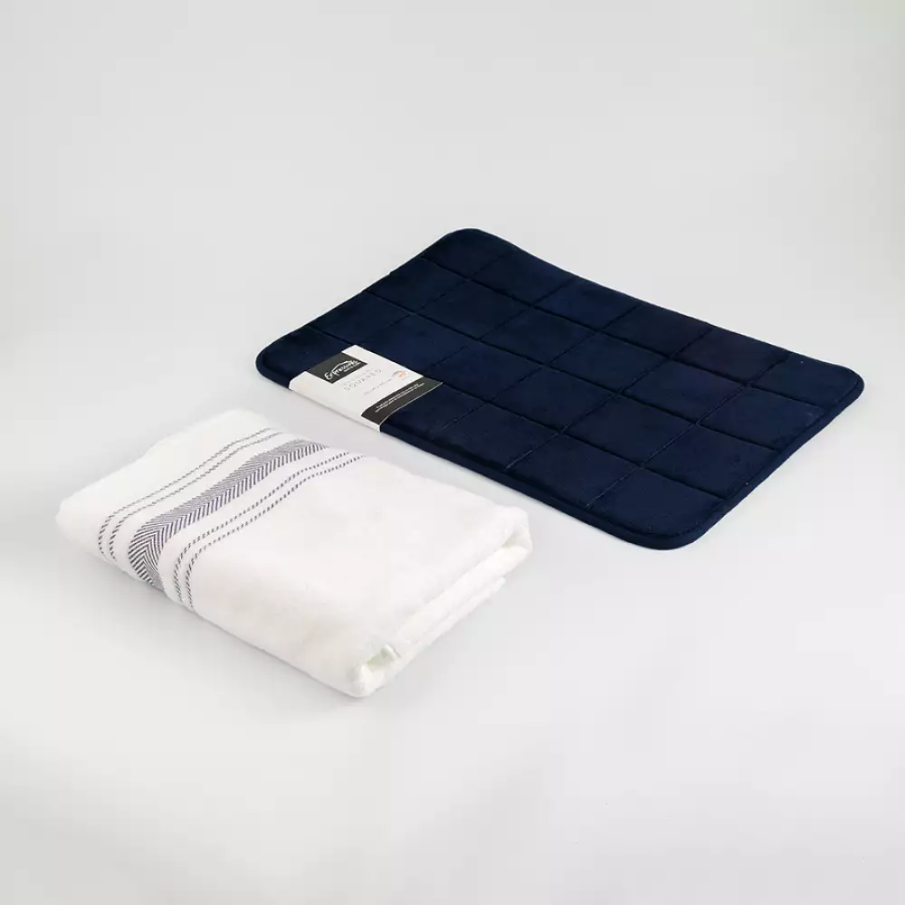 Toalla Expressions Cuerpo + Tapete De Baño Expressions