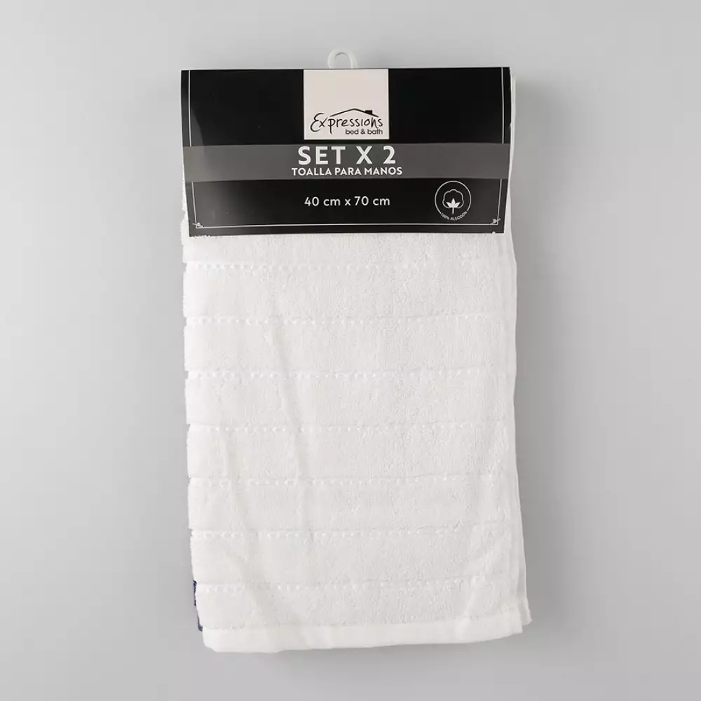 Toalla Expressions Set Magestic 40X70Cm Azul Oscuro 600 Gr 2 Ud 1