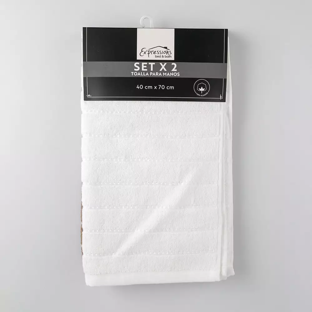 Toalla Expressions Set Magestic 40X70Cm Marron 600 Gr 2 Ud 100% A