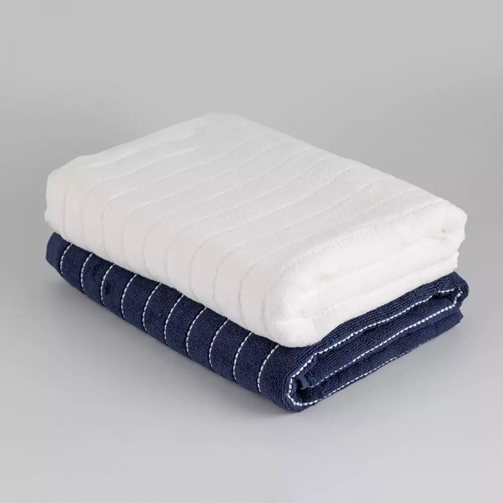 Toalla Expressions Set Magestic 70X140Cm Azul Oscuro 600 Gr 2 Ud