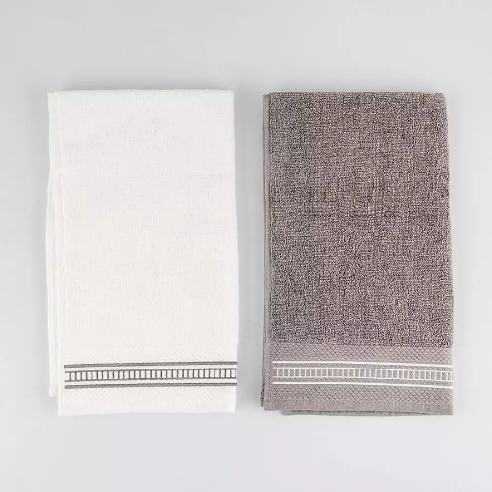 Toallas Cuerpo Expressions 140X70Cm Gris Oscuro 2 Ud Algodon Tos
