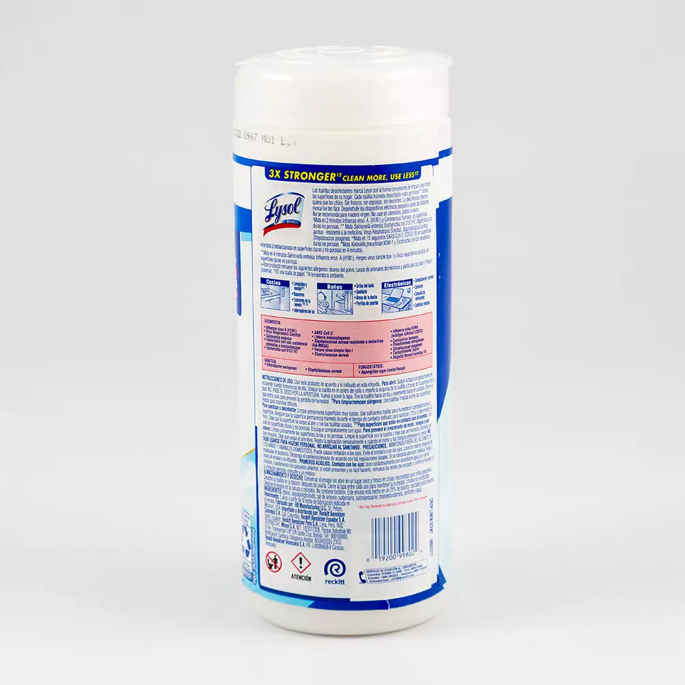 Toallas Desinfactant Lysol 35 Ud Citrico 3294284