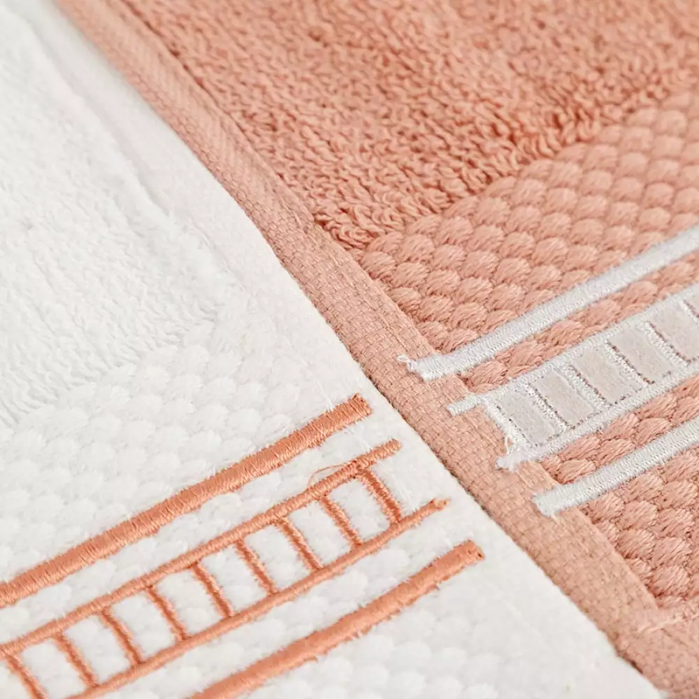 Toallas Manos Expressions   70X40 Rosa 2 Ud Algodon