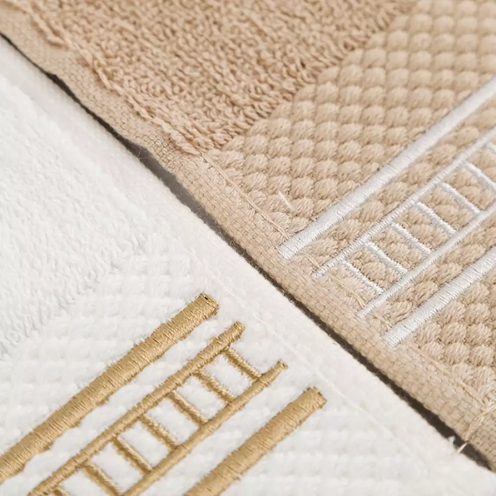 Toallas Manos Expressions 70X40Cm Taupe 2 Ud Algodon Toshinstau