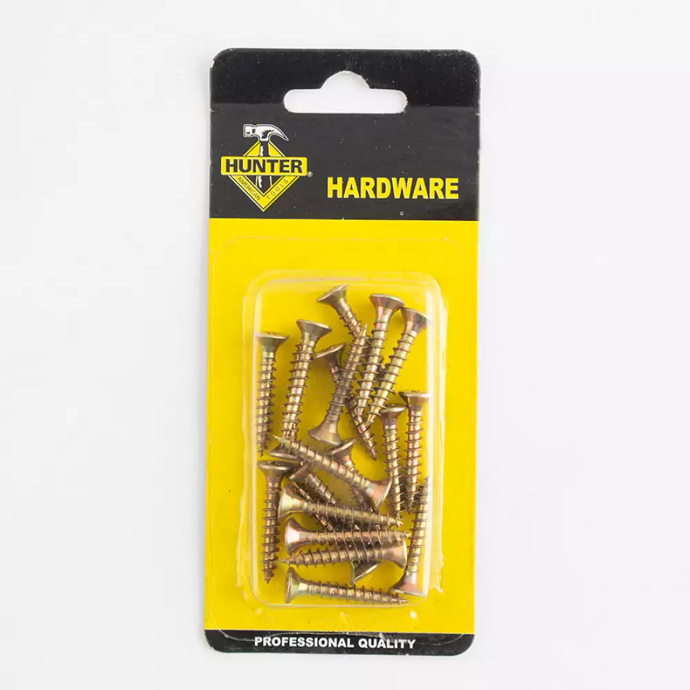Tornillo Hunter F-1598 Para Madera 4X25 20 Piezas