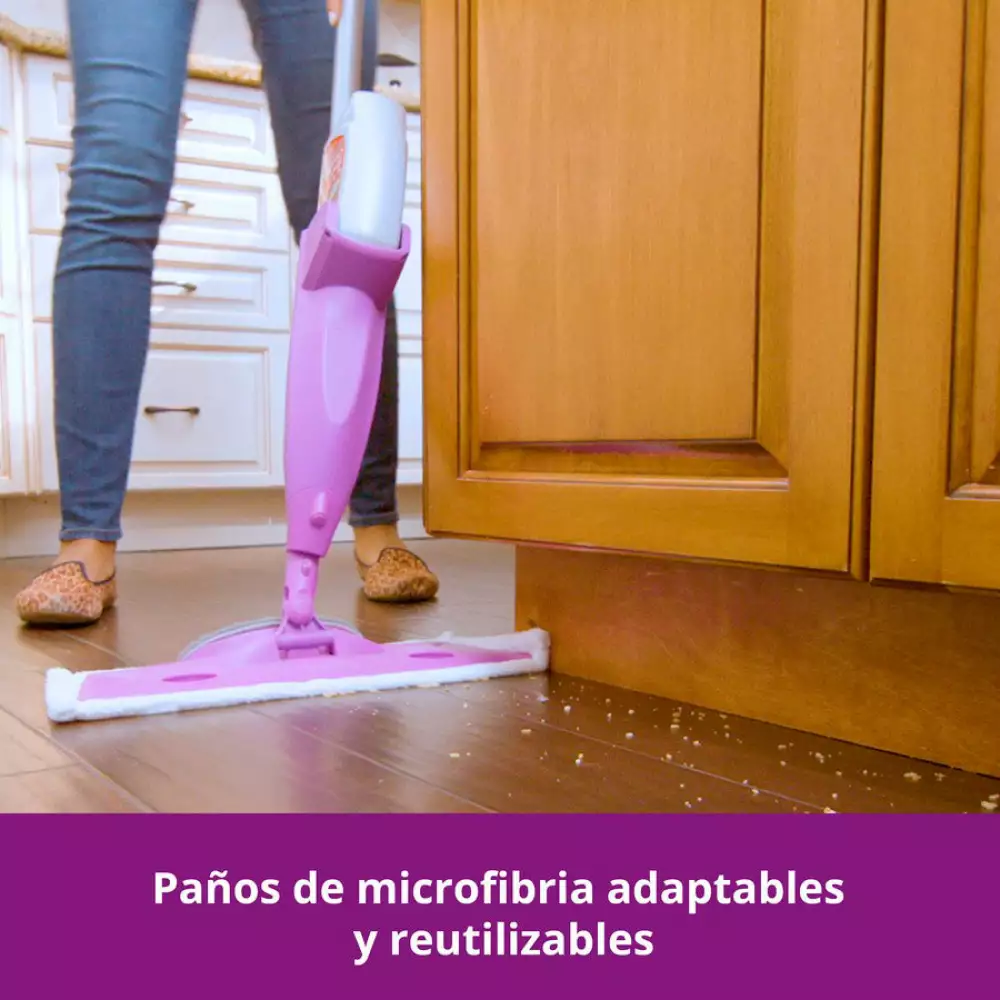 Trapeador Set 4 En 1 Mopa Con Spray Clic Clean 947 Ml Rejuvenate