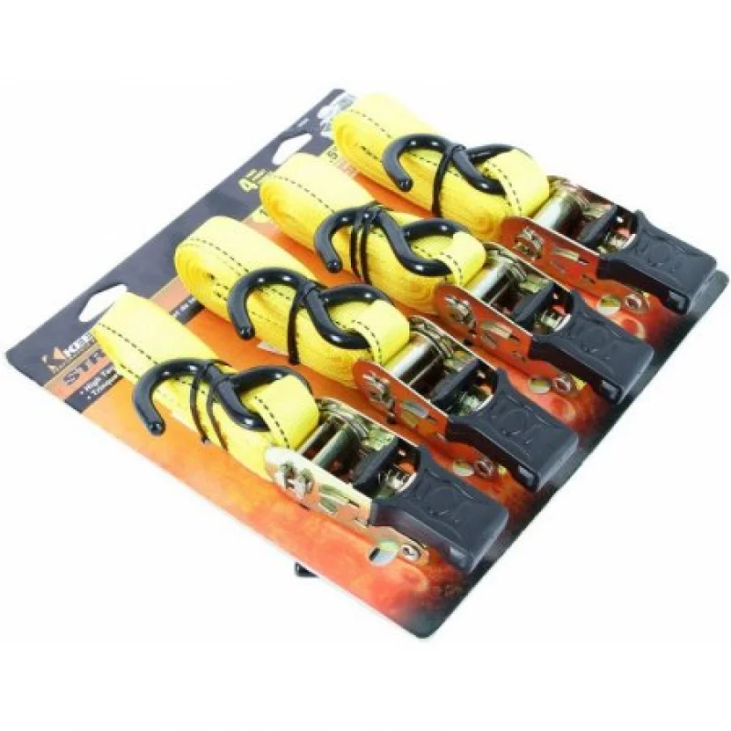 Trinquete Keeper Set X 4 Piezas 4.5 Metros Amarillo/Naranja