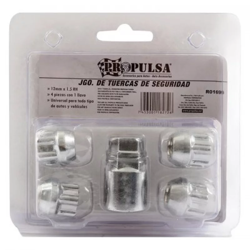 Tuerca Propulsa R01699 Seguridad 12Mm X5 Piezas