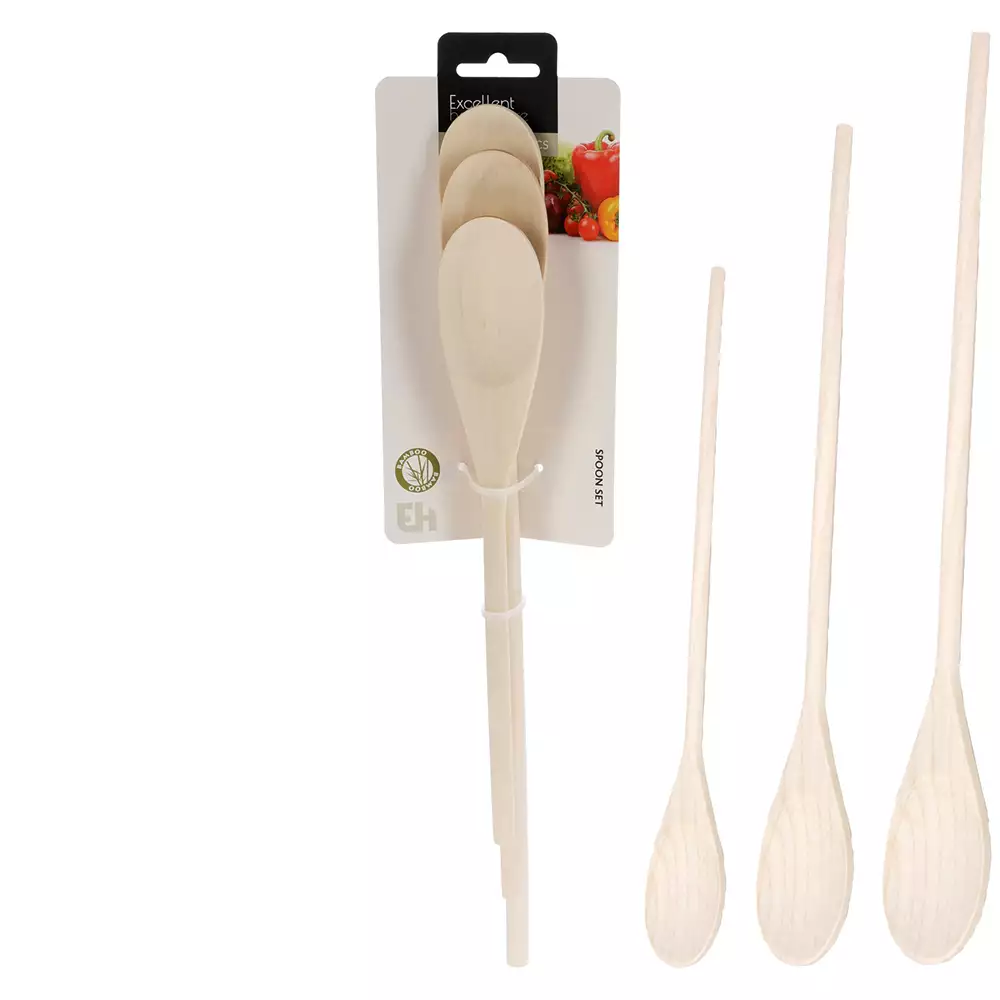 Utensilios Excellhouse 43Cm Natural 3 Pz Madera 170492070
