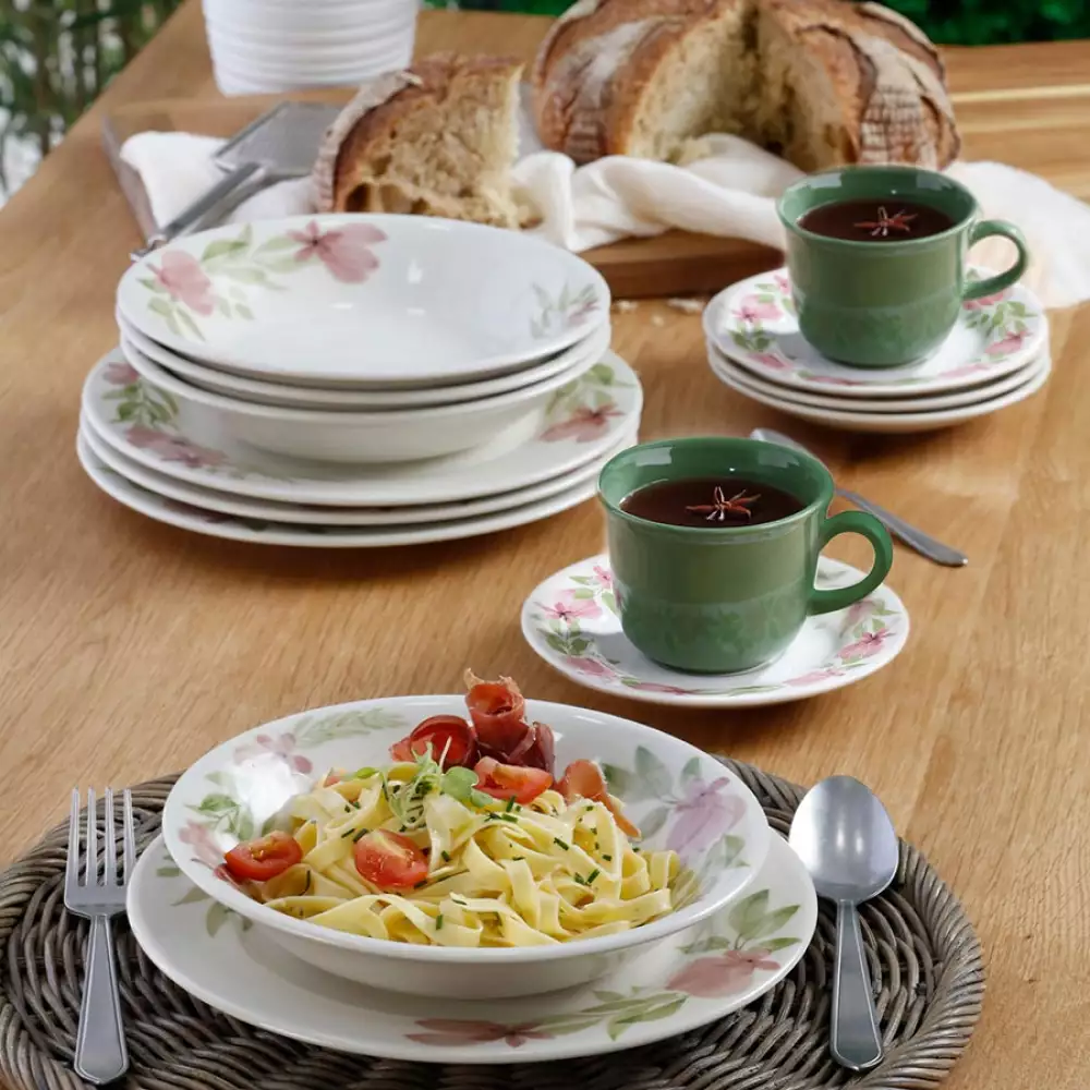 Vajilla Corona Danna Multicolor 16 Pz Ceramica Vl193F040116