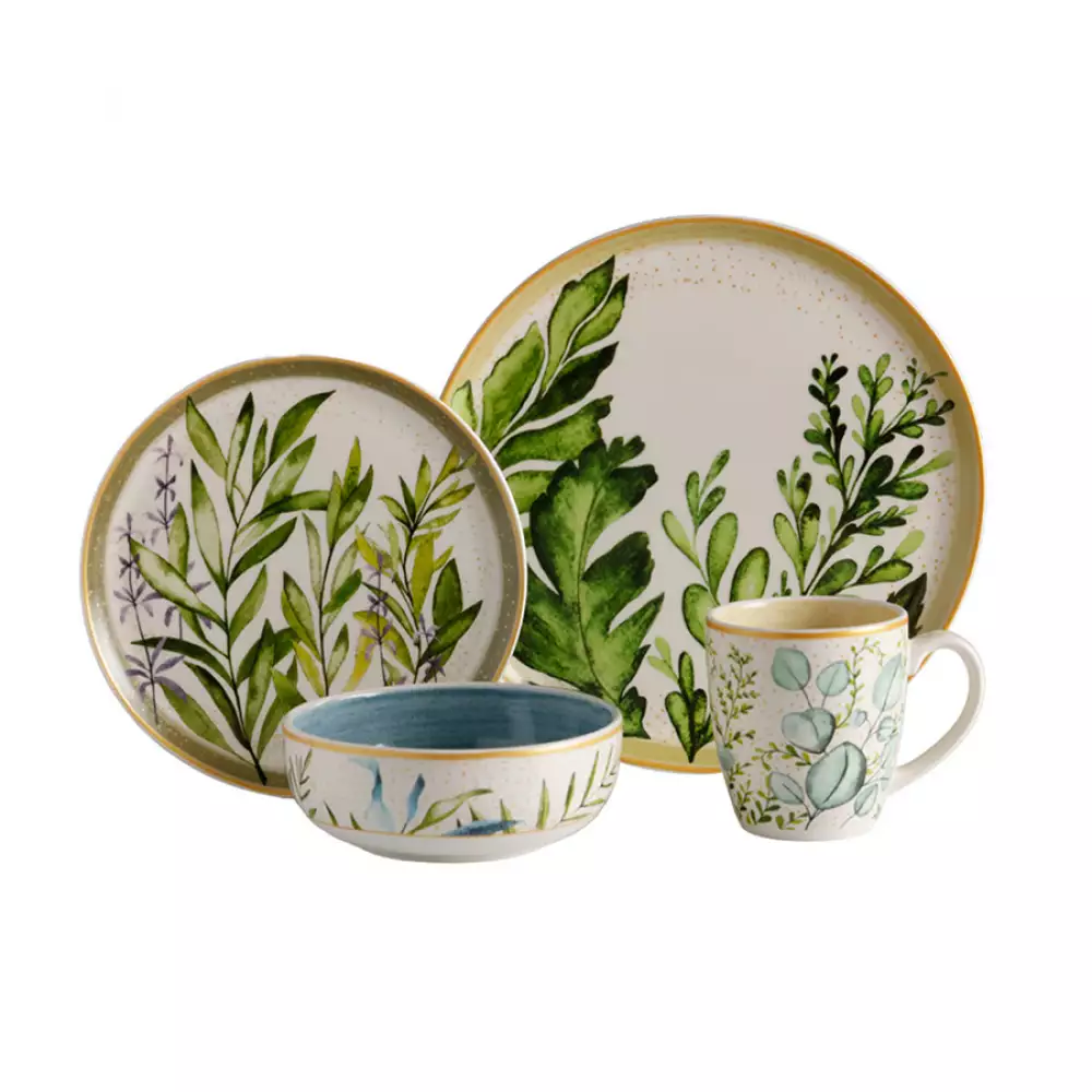 Vajilla Corona Siena Multicolor 16 Pz Ceramica Vl120F040116