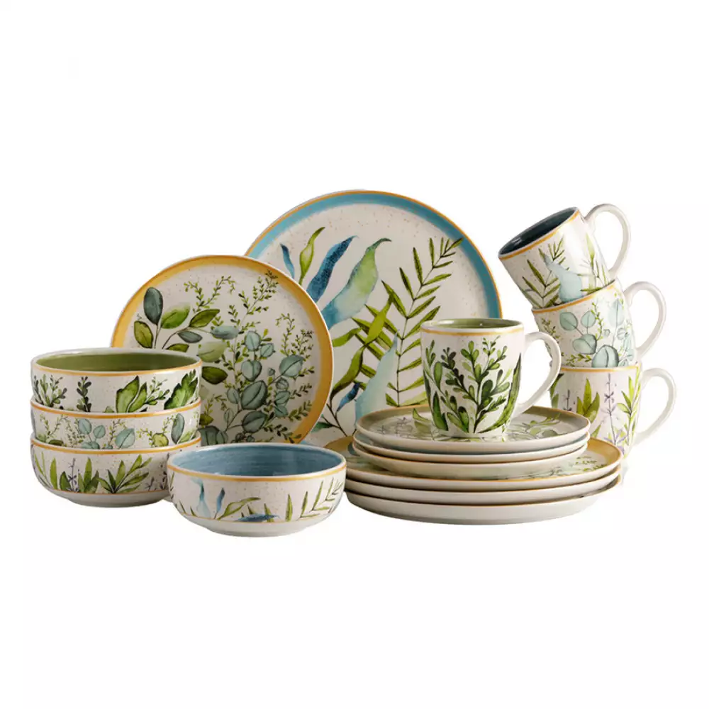 Vajilla Corona Siena Multicolor 16 Pz Ceramica Vl120F040116