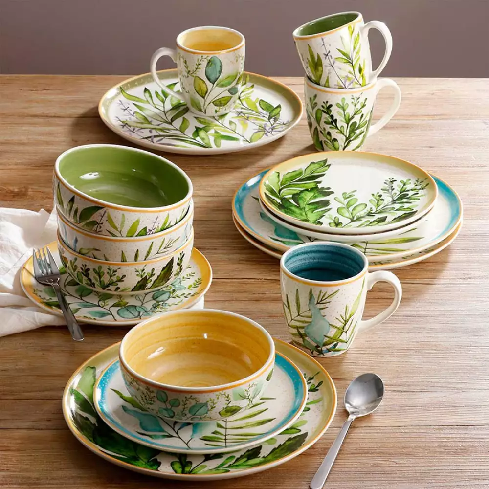 Vajilla Corona Siena Multicolor 16 Pz Ceramica Vl120F040116