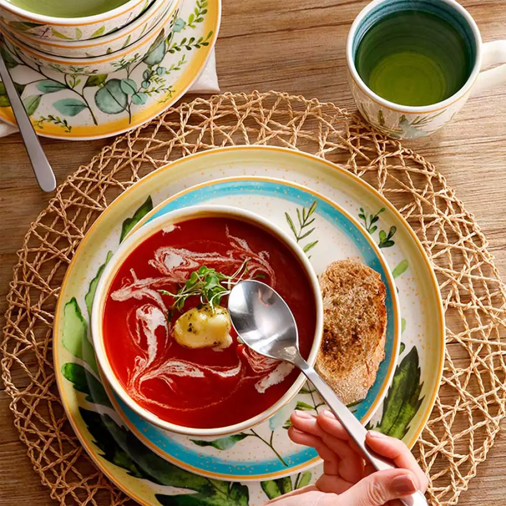 Vajilla Corona Siena Multicolor 16 Pz Ceramica Vl120F040116