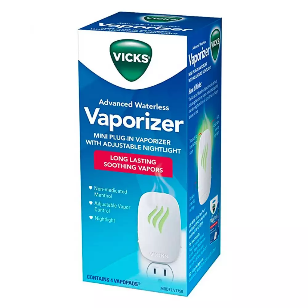 Vaporizador vicks waterless advanced soothing vapors k-v1750-v