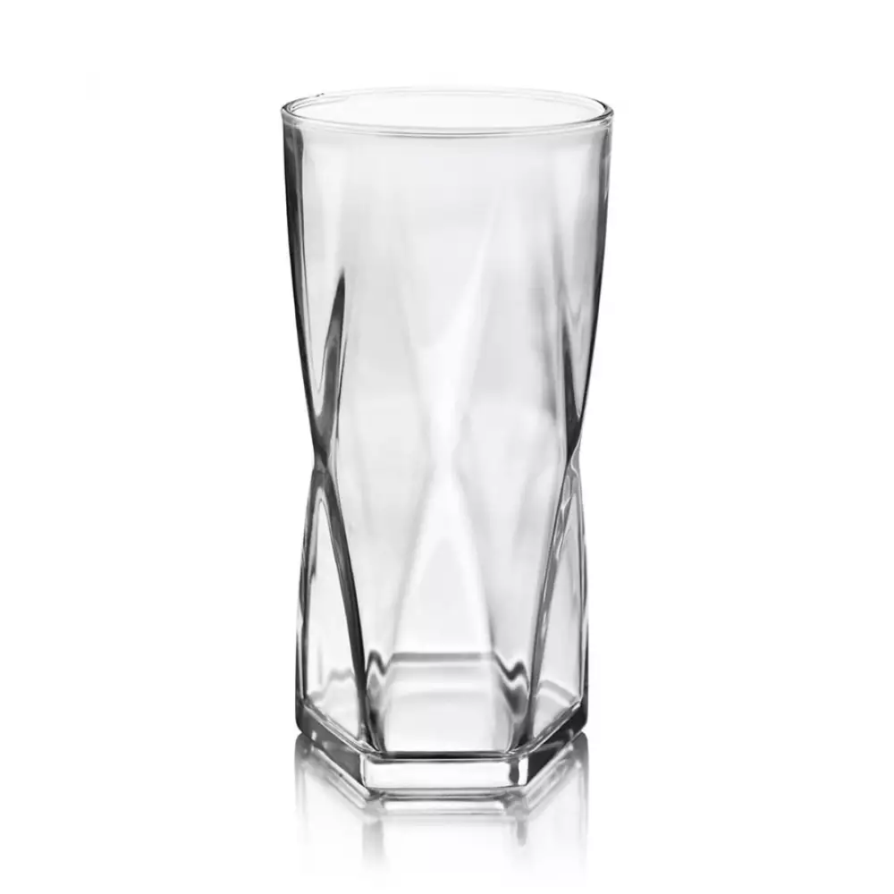 Vaso Crisa 1710860 Rombus 15X7X7.46Cm 465 Ml Tran
