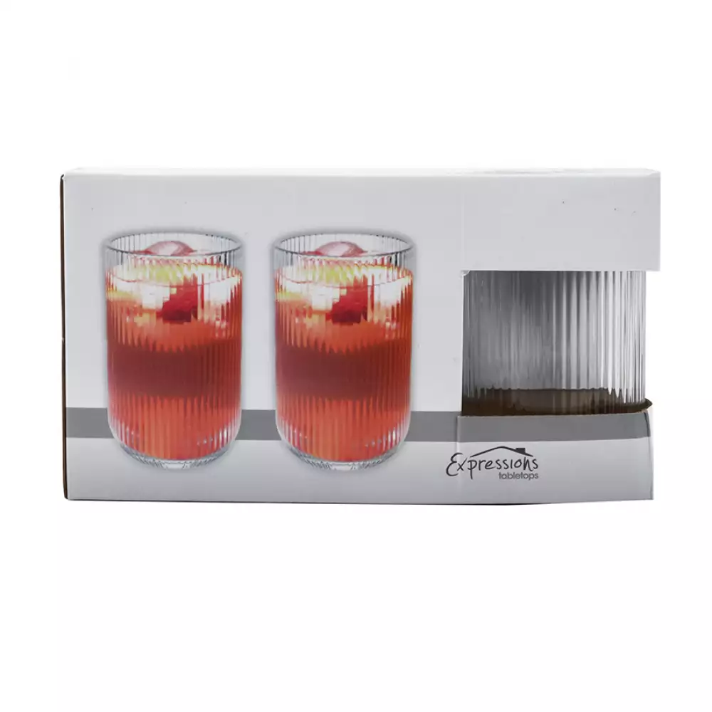 Vaso Expressions Siena Transparente 419 Ml 6 Pz Vidrio K78130