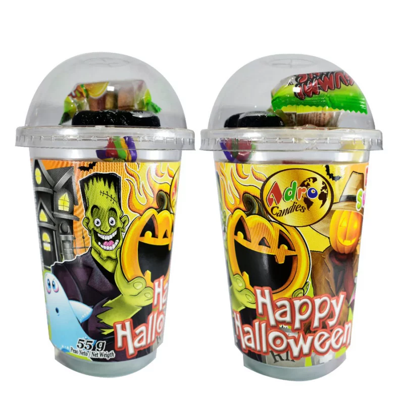 Vaso Halloween con Dulces Surtidos 55gr