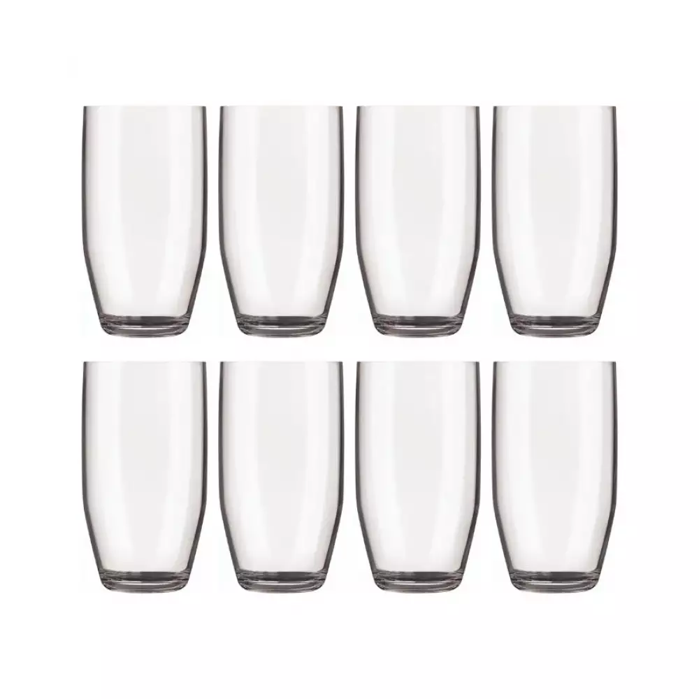 Vaso Largo Cristar Opera 408 Ml 8 Ud Vidrio 0792Cl8