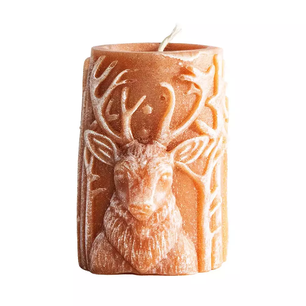 Vela Cererias Espanolas Taco Reno 55X9Cm Cafe Cera 24000