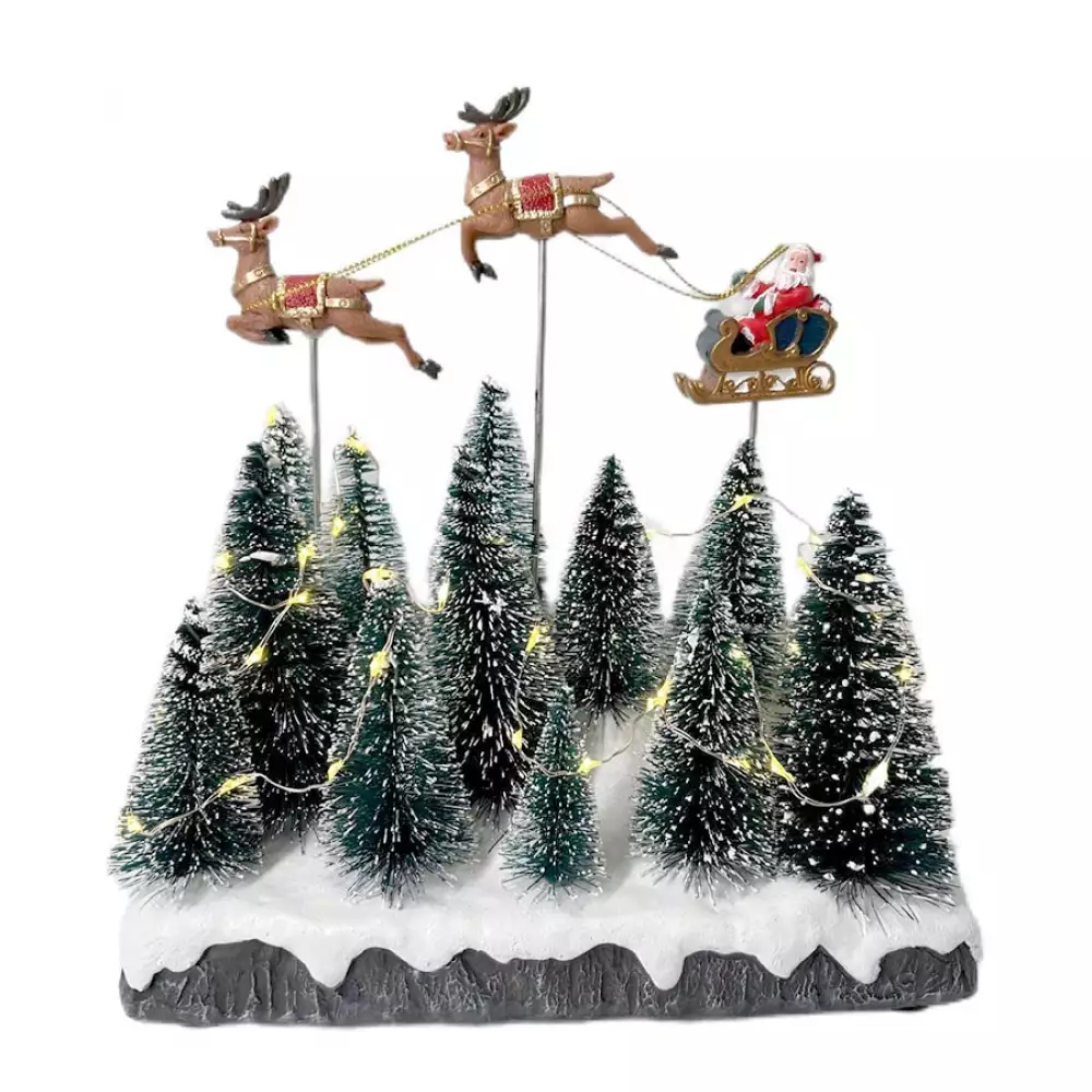 Villa Expressions Santa Renos Cluzmov 22X22Cm Rojo