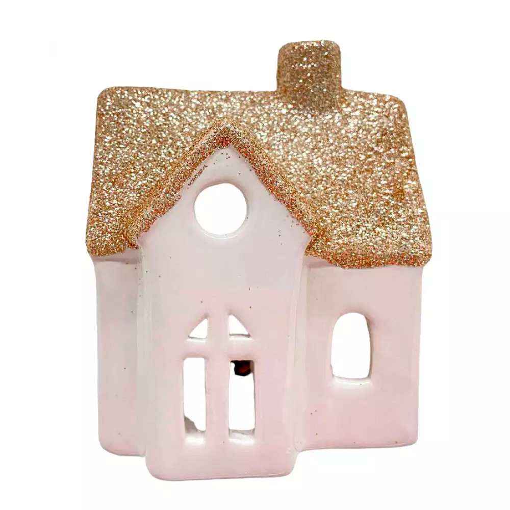 Villa Navideña Decorativa Con Luz Santini