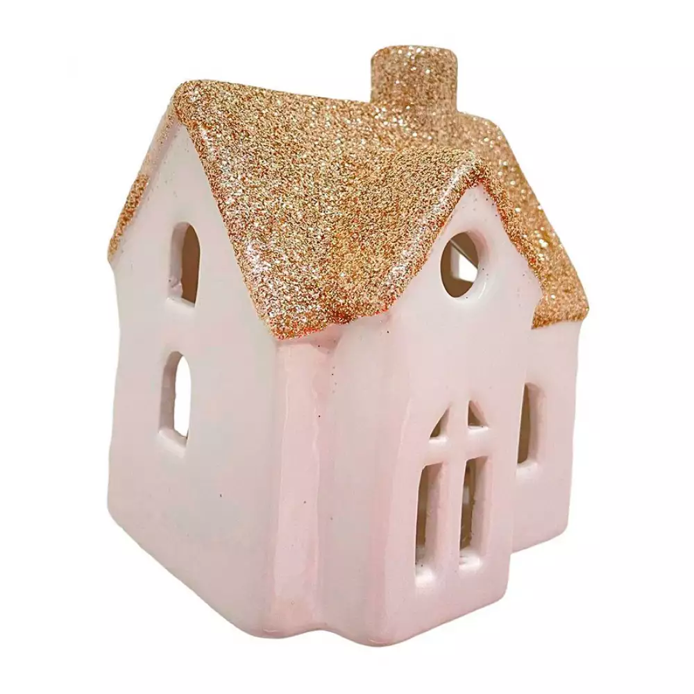 Villa Navideña Decorativa Con Luz Santini