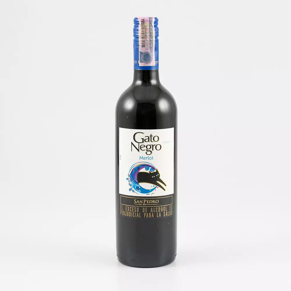 Vino Tinto Gato Negro Merlot 750 Ml 100165