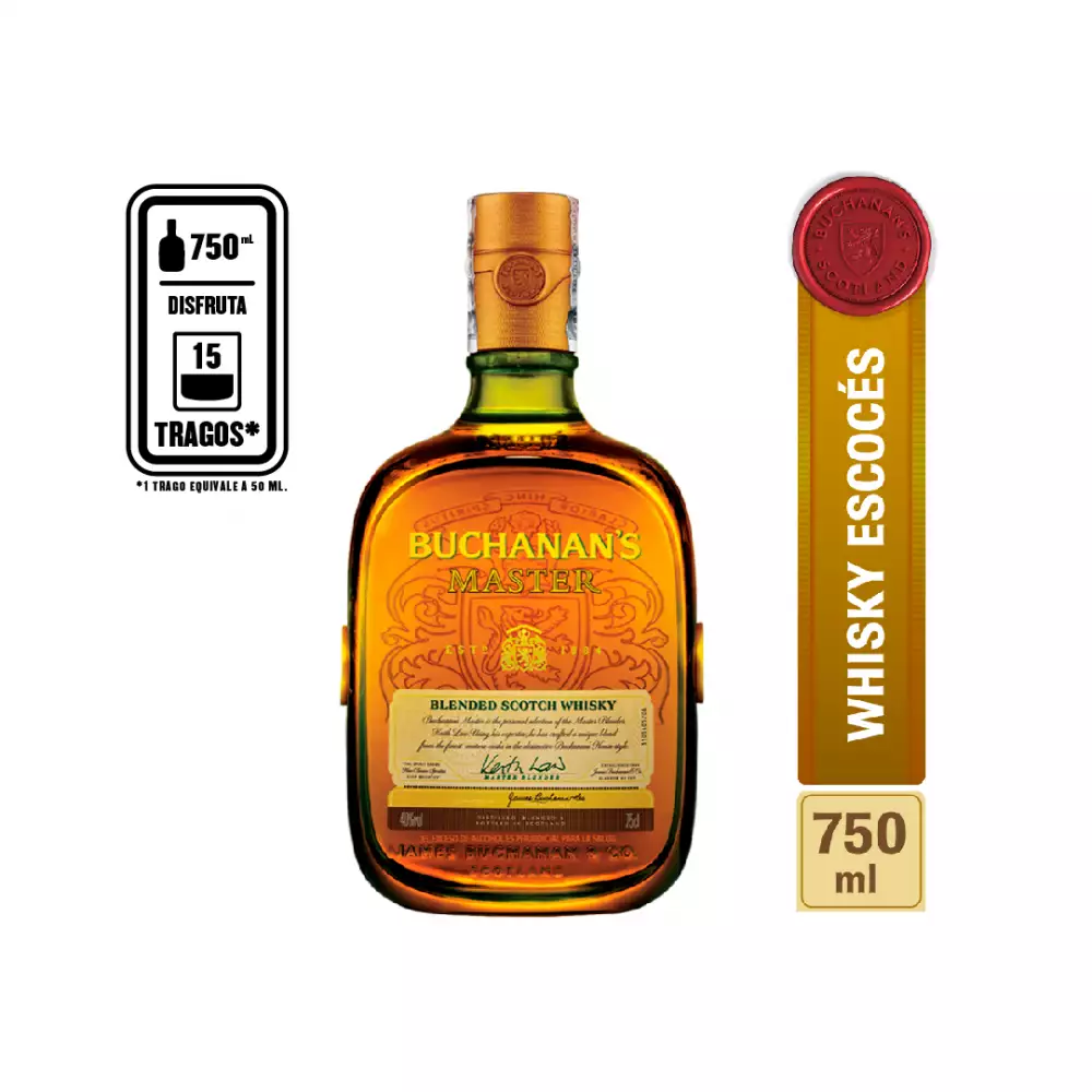whisky buchanans 03774 x 750ml master Home Sentry