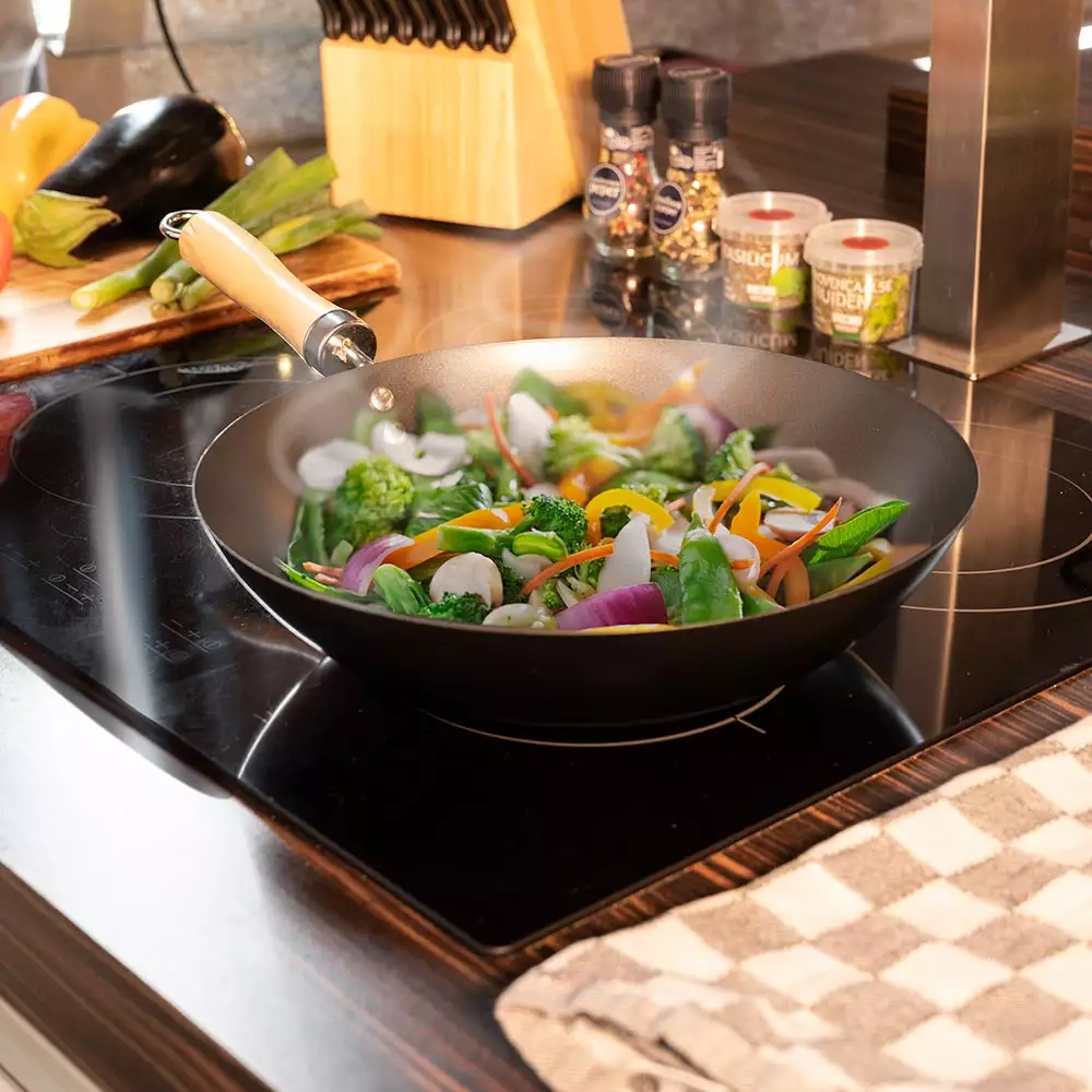 Wok Alpina 30 Cm Negro Ceramica 871125213045