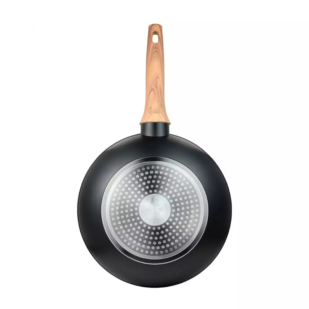 Wok Bergner Fusion 26Cm Negro Aluminio Forjado Bg35754Bkk