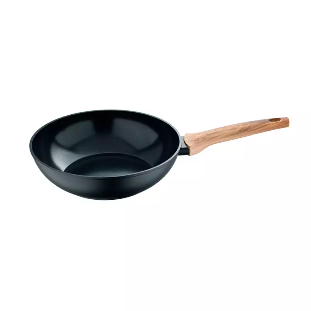 Wok Bergner Fusion 26Cm Negro Aluminio Forjado Bg35754Bkk