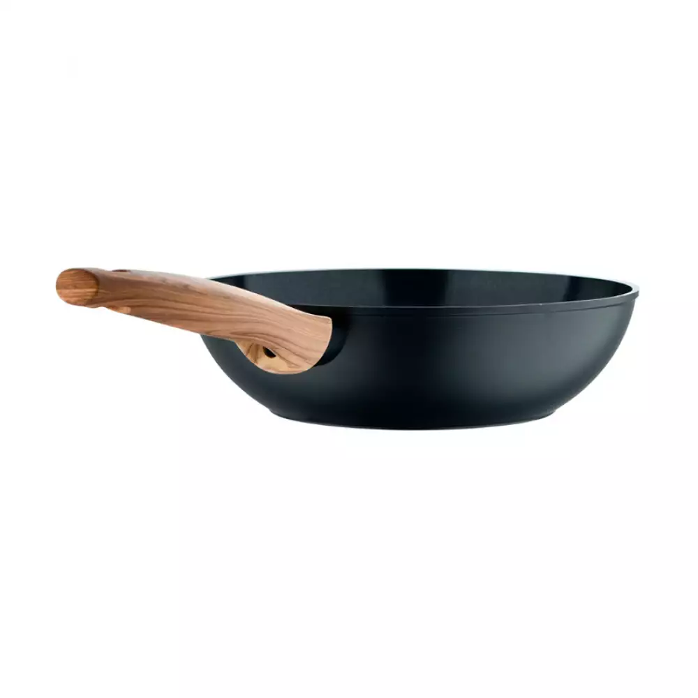 Wok Bergner Fusion 26Cm Negro Aluminio Forjado Bg35754Bkk