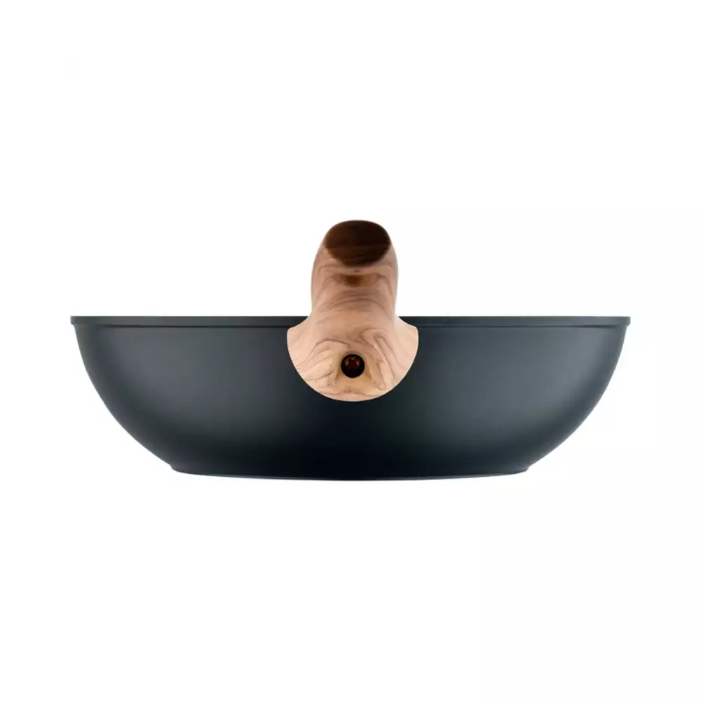 Wok Bergner Fusion 26Cm Negro Aluminio Forjado Bg35754Bkk