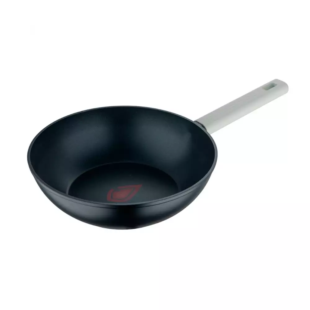 Wok Bergner Lines 26 Cm Negro Aluminio Forjado Bg35345Bkk