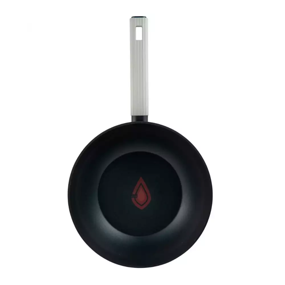 Wok Bergner Lines 26 Cm Negro Aluminio Forjado Bg35345Bkk