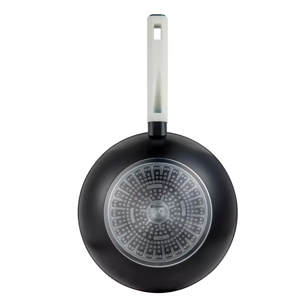 Wok Bergner Lines 26 Cm Negro Aluminio Forjado Bg35345Bkk