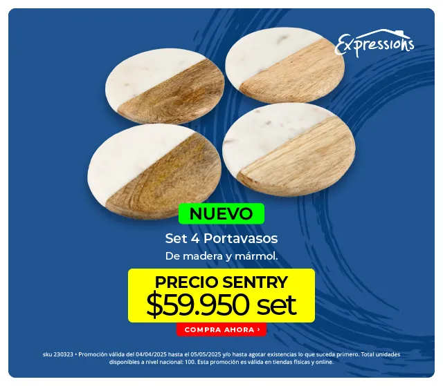 set 4 portavasos