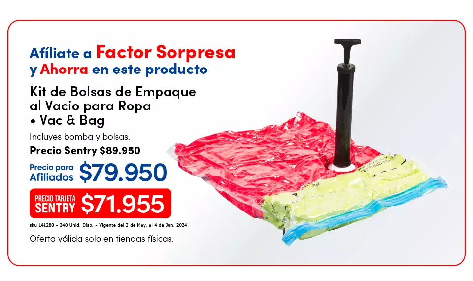 kit de bolsas de empaque