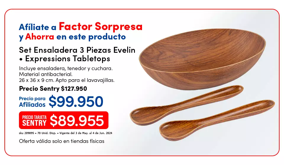 Set ensaladera 3 piezas