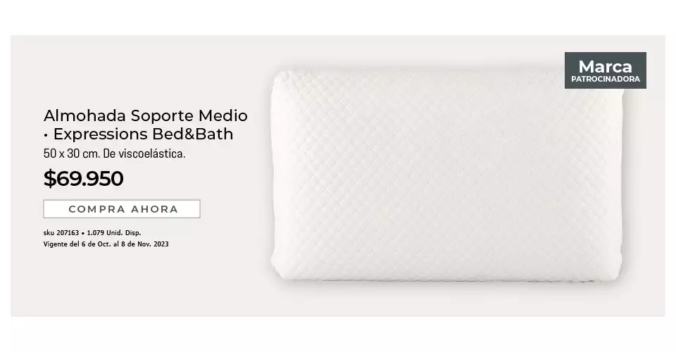 Almohada soporte medio