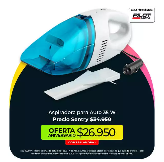 aspiradora para auto 35W