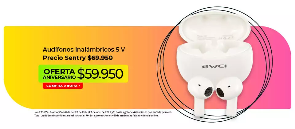 audifonos inalámbricos 5V