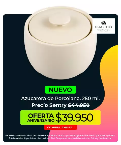 azucarera de porcelana 250ml