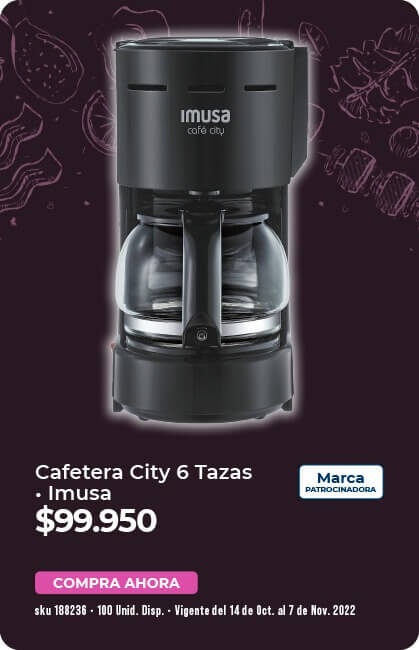 Cafetera city 6 tazas
