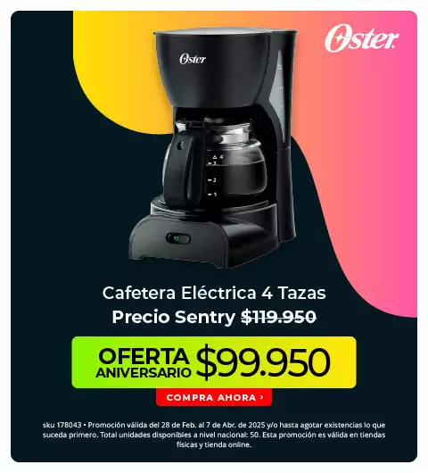Cafetera eléctrica 4 tazas