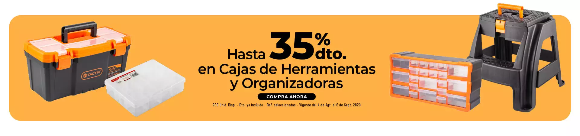 cajas de herramientas y organizadoras