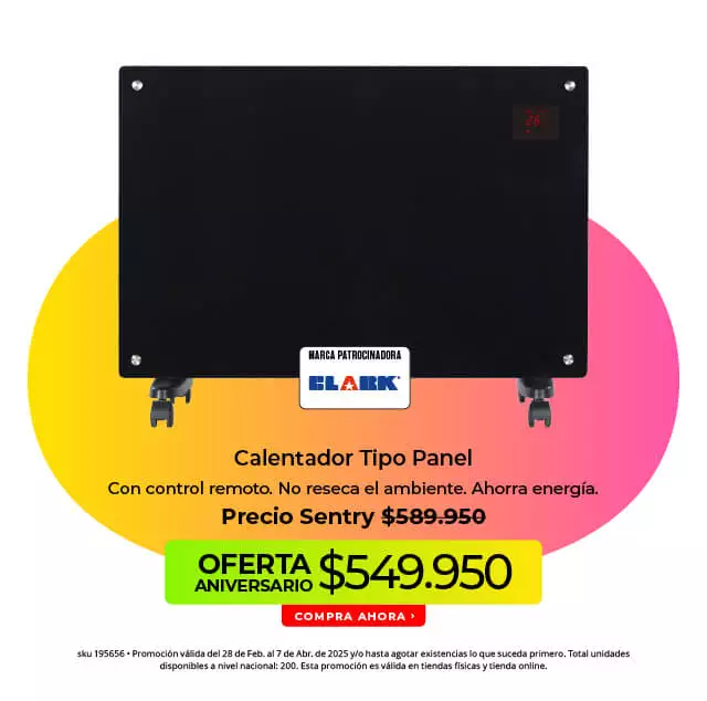 calentador tipo panel